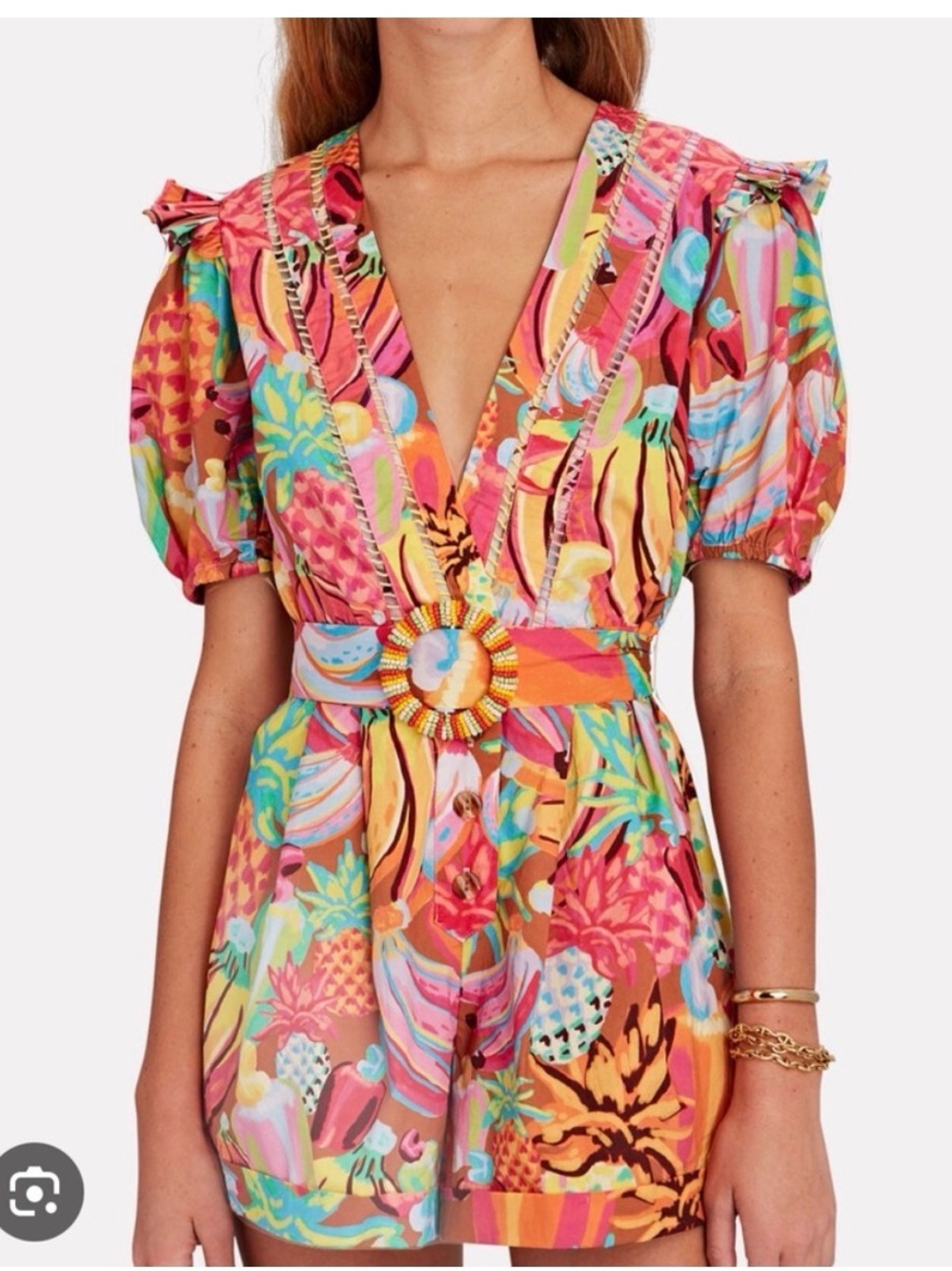 Farm Rio Fruit Salad Romper
